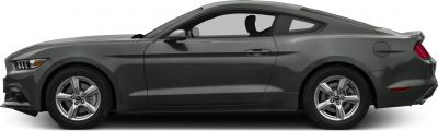 Side profile of a sleek two-door coupe with aerodynamic lines
