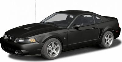 Black sports coupe with sharp headlights and alloy wheels