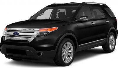 Front grille and headlight design of a black SUV