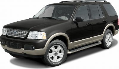 Front side view of SUV with alloy wheels and running boards