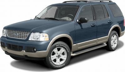 Front side view of SUV with alloy wheels and rugged features