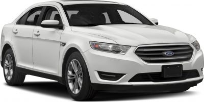 White sedan front side view with grille and headlights