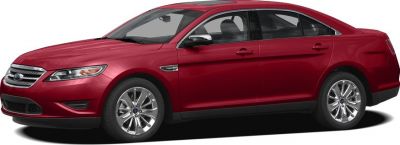 Side profile of a mid-size sedan with chrome wheels