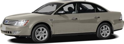 Side profile of a mid-size sedan with alloy wheels