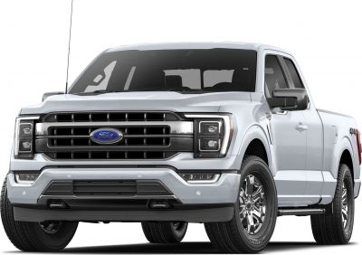 Front view of mid-size pickup truck with SuperCab and modern grille