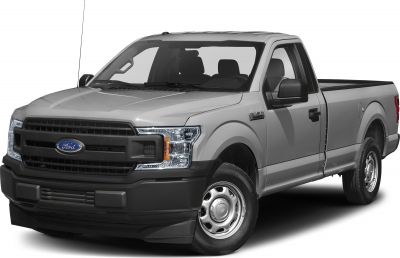 Facelifted pickup front and side profile with black grille and steel wheels