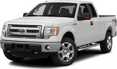 Chrome front grille and alloy wheels on a pickup truck