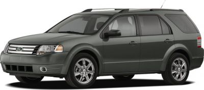 SUV with chrome wheels and roof rails
