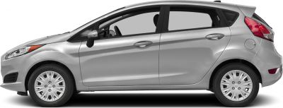 Silver 5-door hatchback side profile with detailed wheels and door handles