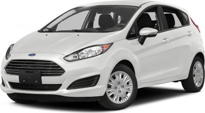 Front and side view of a 5-door hatchback with distinct headlights and wheel design.