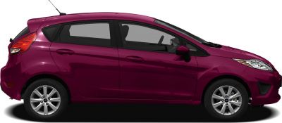 Side view of a compact 5-door hatchback with alloy wheels