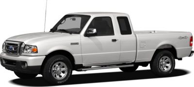 White extended cab pickup truck with 4x4 and chrome wheels