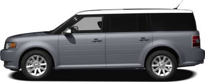 Two-tone roof, alloy wheels, boxy SUV side profile