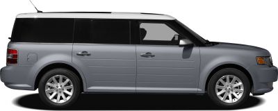 SUV side view with two-tone roof and alloy wheels