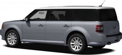 Boxy side profile with alloy wheels and tinted rear windows