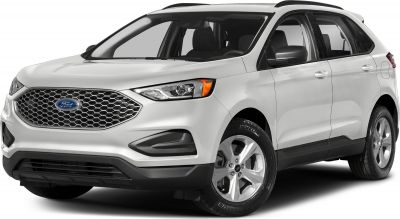 White SUV front side with hexagonal grille and sleek headlights