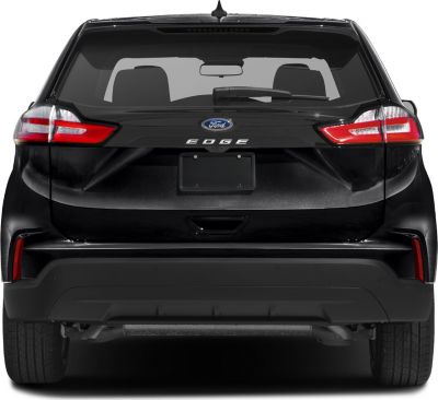 Rear view with taillights and bumper design