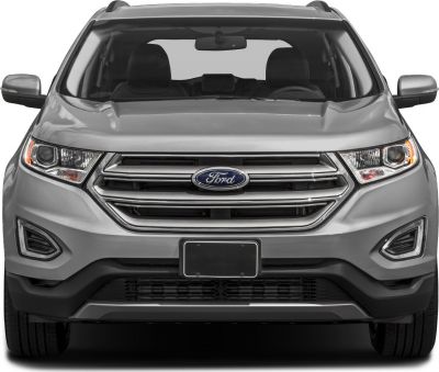 Front grille and headlight design of a mid-size SUV