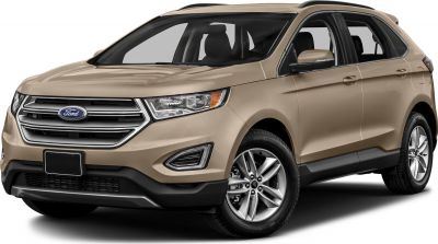 Front side view of modern SUV with alloy wheels