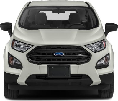 Front view with hexagonal grille and angular headlights