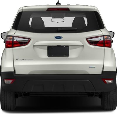 Rear view showing taillights and rear window with wiper.