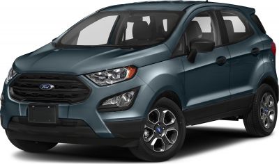 Front view of compact SUV with LED headlights and hexagonal grille