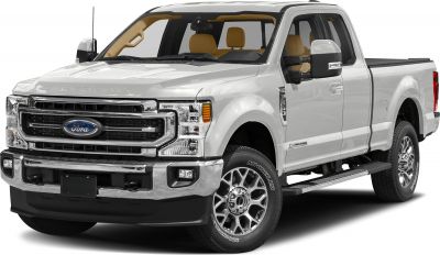 Robust front view with chrome grille, Regular Cab, and Long Box pickup bed
