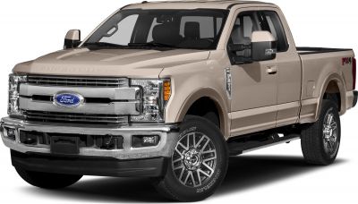 Beige heavy-duty pickup front, grille and wheel detail