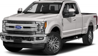 Front and side view of a regular cab pickup with long box and alloy wheels