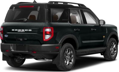 Rear view of SUV featuring rugged taillights and roof rails