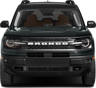 Front view with bold grille and LED headlights