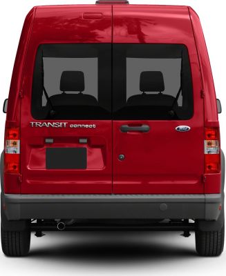 Split rear doors and tinted rear windows on panel van