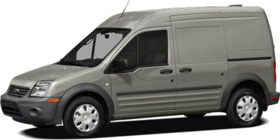 Side view of a panel van with crew cab and extended length