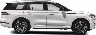 Side profile of a luxury SUV with distinctive alloy wheels