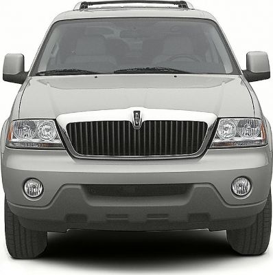 Front view with distinctive grille and headlights