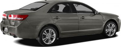 Rear and side profile of a sedan with alloy wheels and sleek body lines