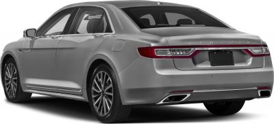 Rear side profile with modern taillights and dual exhaust tips