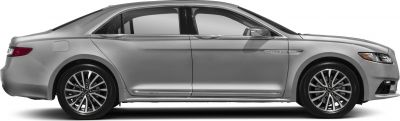 Side profile view with multi-spoke alloy wheels