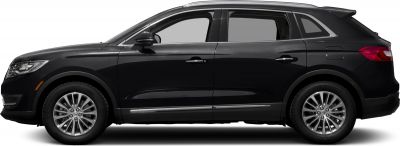 Side profile of sleek SUV with alloy wheels and modern design