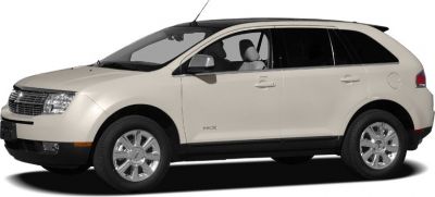 Side profile of SUV with chrome wheels