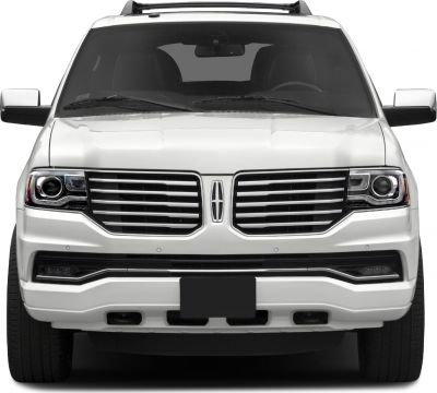 Front view featuring distinctive grille and headlights of a large SUV