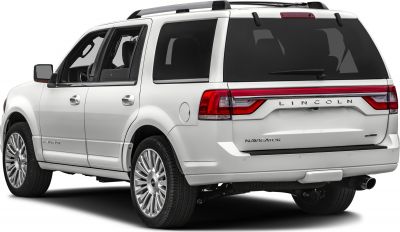 Rear and side view of a luxury SUV with distinct rear lighting