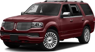 Front and side view of luxury SUV with prominent grille and alloy wheels