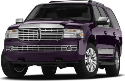 Front view of luxury full-size SUV with chrome grille and alloy wheels