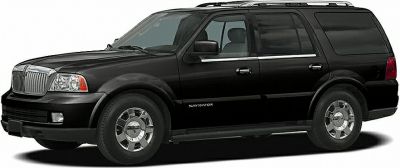 Black SUV full side profile with chrome wheels and roof rails