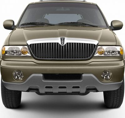Front view with chrome-accented grille and dual headlights