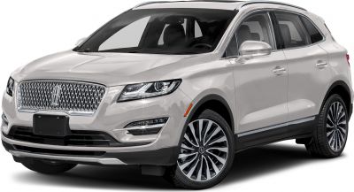 SUV with mesh grille and LED headlights