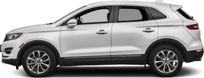 Side profile of white compact SUV with alloy wheels and smooth lines