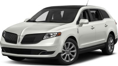 Luxury SUV with vertical slat grille and alloy wheels