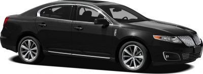Luxury sedan side profile with chrome trim and multi-spoke alloy wheels